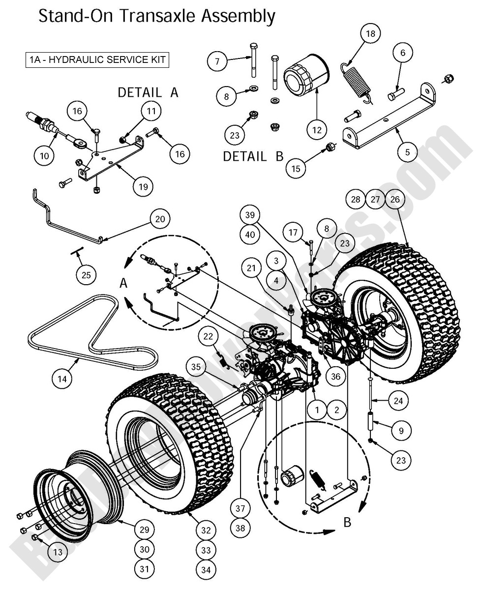 2016 Stand-On - Transaxle Assembly